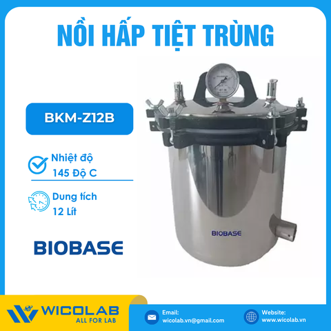 Nồi hấp Tiệt Trùng Để Bàn Biobase BKM-Z12B | 12 Lít