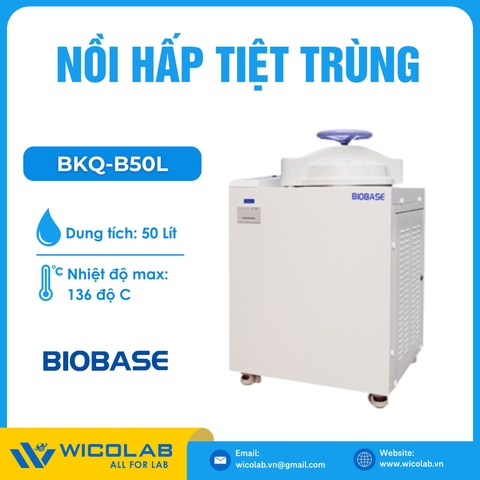 Nồi Hấp Sấy Tiệt Trùng Biobase Trung Quốc BKQ-B50L | 50 Lít