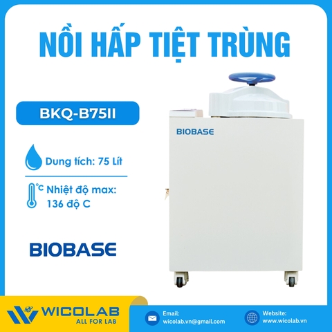 Nồi hấp Tiệt Trùng Sấy Khô Tự Động Biobase BKQ-B75II | 75 Lít