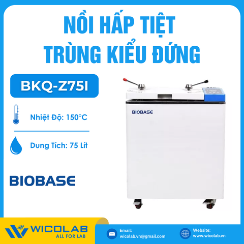Nồi hấp Tiệt Trùng Kiểu Đứng Biobase BKQ-Z75I | 75 Lít