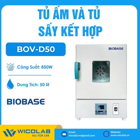 Tủ Ấm Và Tủ Sấy Kết Hợp Biobase BOV-D50 | 50 Lít