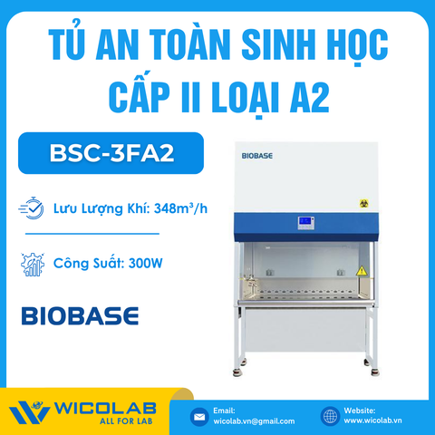 Tủ An Toàn Sinh Học Cấp II Kiểu A2 Biobase Trung Quốc BSC-3FA2(3') | 1.1m