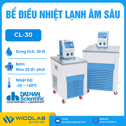 Bể Điều Nhiệt Lạnh Âm Sâu CL-30 | 30 Lít - Bơm tuần Hoàn