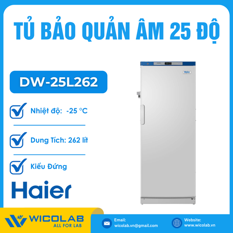 Tủ Bảo Quản Vacxin -25 Độ C DW-25L262 | 262 Lít