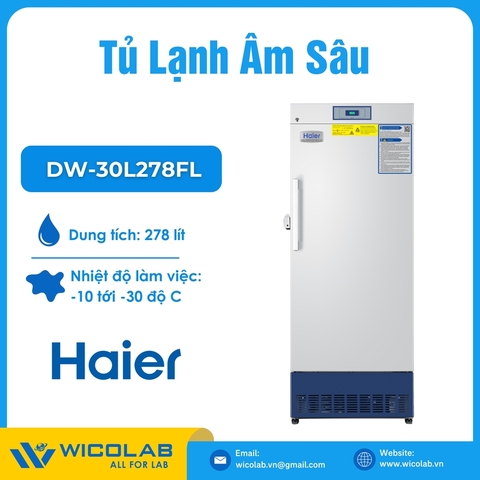 Tủ Bảo Quản Sinh Phẩm -30 Độ Haier DW-30L278FL | 278 Lít
