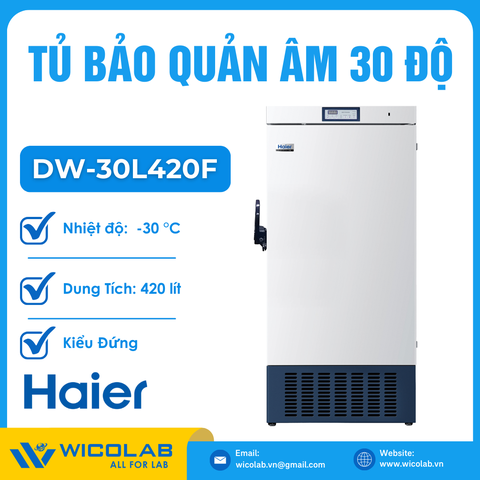 Tủ Bảo Quản Sinh Phẩm -30 Độ Haier DW-30L420F | 420 Lít