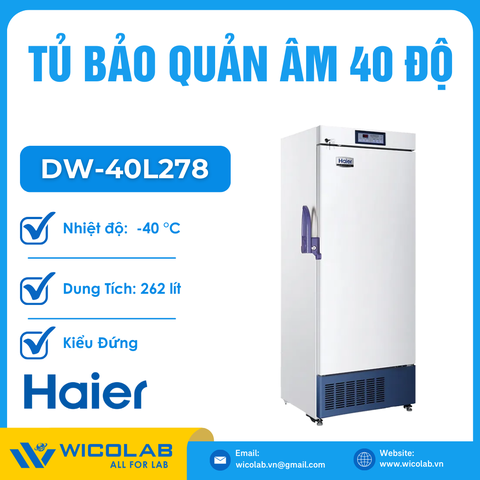 Tủ Bảo Quản Âm Sâu -40 Độ Haier DW-40L278 | 278 Lít