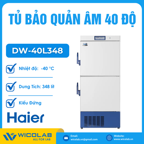 Tủ Bảo Quản Âm Sâu 2 Cánh -40 Độ C DW-40L348 | 348 Lít