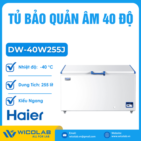 Tủ Bảo Quản -40 Độ C Haier DW-40W255J | 255 Lít