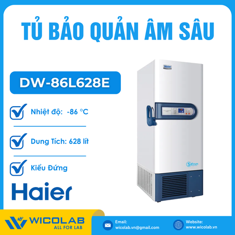 Tủ Bảo Quản Âm Sâu -86 Độ C Haier DW-86L628E | 628 Lít