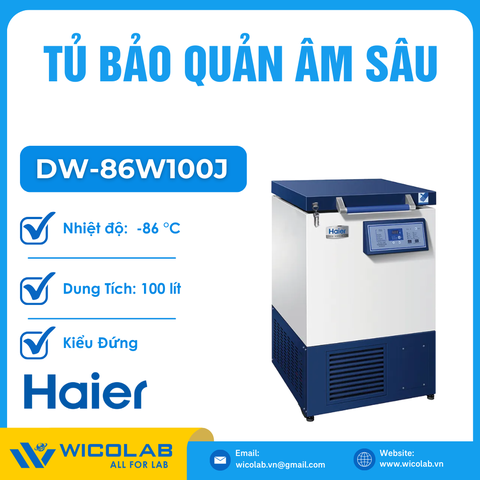 Tủ Bảo Quản Âm Sâu -86 Độ C Haier DW-86W100J | 100 Lít