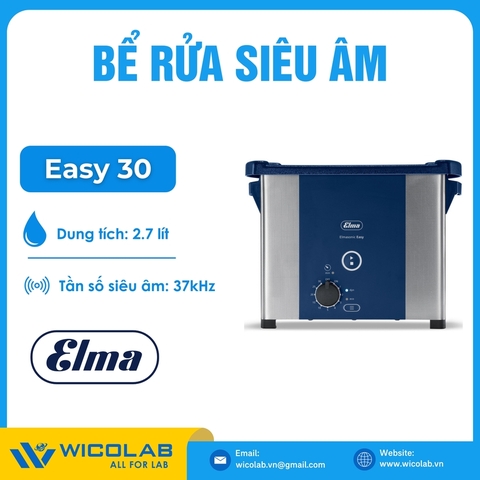 Bể Rửa Siêu Âm Elma - Đức Easy 30 | 2.7 Lít