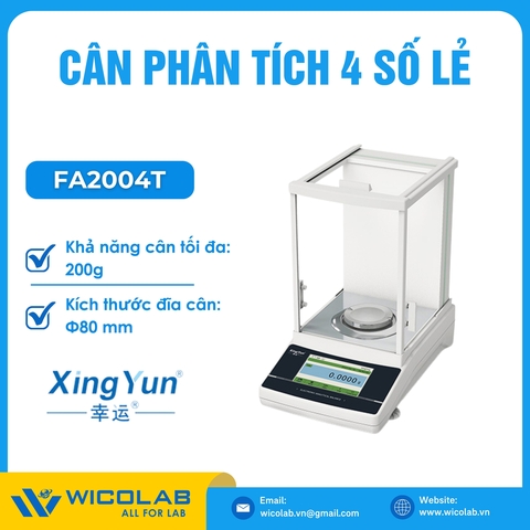 Cân Phân Tích 4 Số Lẻ Xingyun - Trung Quốc FA2004T | Màn Hình Cảm Ứng