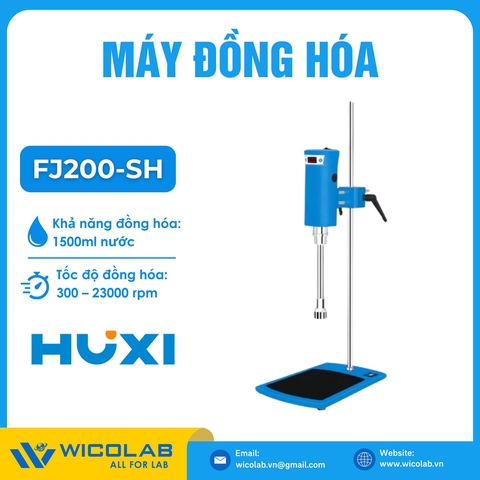 Máy Đồng Hoá Thí Nghiệm FJ200-SH Huxi - Trung Quốc | 23000 vòng/ phút