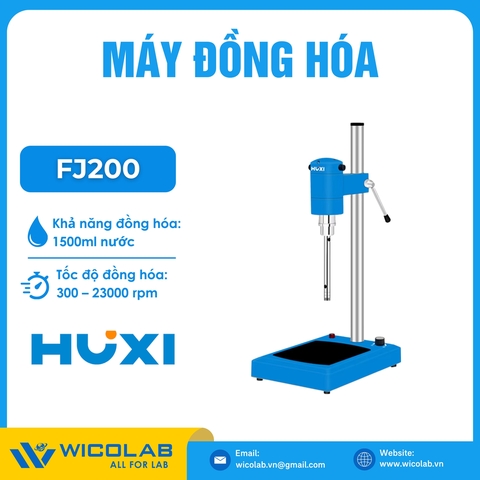 Máy Đồng Hoá Thí Nghiệm FJ200  Huxi - Trung Quốc | 23000 vòng/ phút