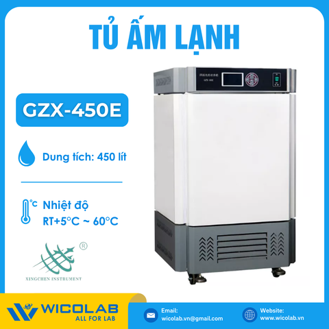 Tủ Ấm Lạnh Có Chiếu Sáng 18.000 LX Xingchen GZX-450E | 450 Lít