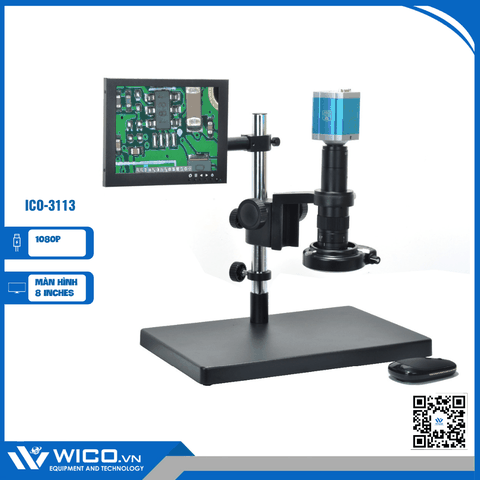 Kính Hiển Vi Điện Tử WICO ICO-3113 | 1080P FULL HD - Cổng VGA