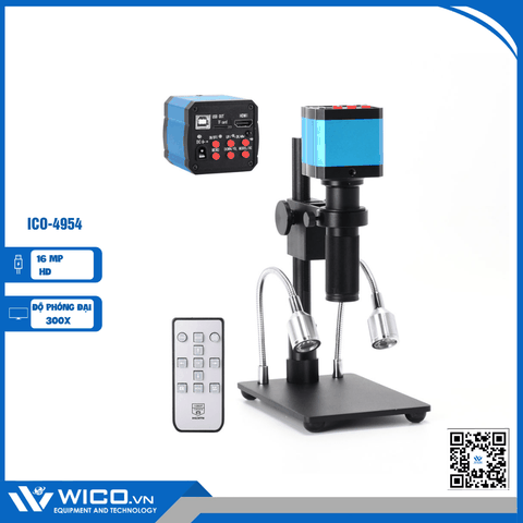 Kính Hiển Vi Điện Tử ICO-4954 Thương Hiệu WICO | Camera 16MP - Zoom 150X-300X