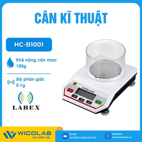 Cân Kỹ Thuật 1 Số Lẻ Labex Anh HC-B1001 | 100g - 0.1g