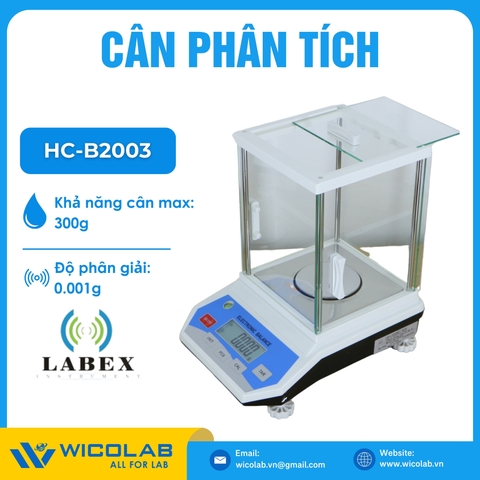Cân Phân Tích 3 Số Lẻ Labex Anh HC-B2003 | 200g - 0.001g