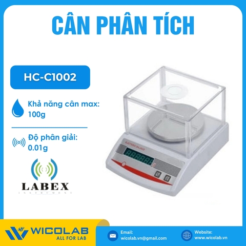 Cân Kỹ Thuật 2 Số Lẻ Labex Anh HC-C1002 | 100g - 0.01g