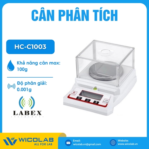 Cân Phân Tích 3 Số Lẻ Labex Anh HC-C1003 | 100g - 0.001g