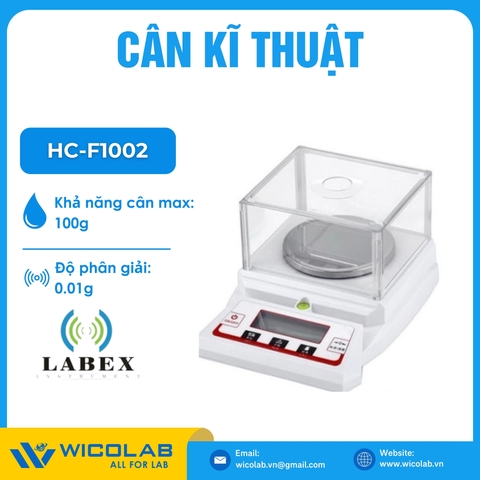 Cân Kỹ Thuật 2 Số Màn LCD Labex Anh HC-F1002 | 100g - 0.01g