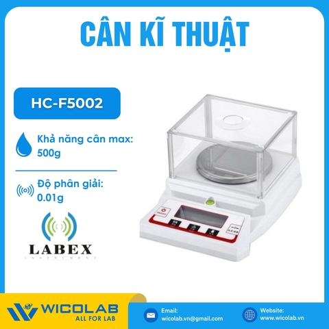 Cân Kỹ Thuật 2 Số Màn LCD Labex Anh HC-F5002 | 500g - 0.01g