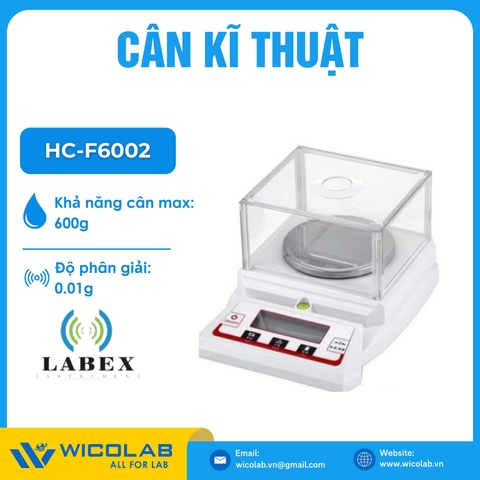 Cân Kỹ Thuật 2 Số Màn LCD Labex Anh HC-F6002 | 600g - 0.01g