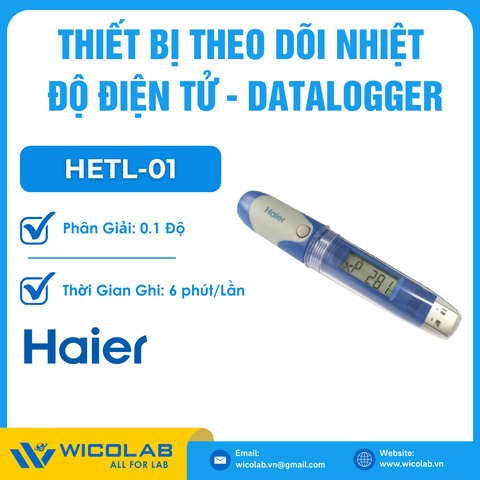 Thiết Bị Theo Dõi Nhiệt Độ Điện Tử - Datalogger Haier Hetl-01 | -20 đến 50 độ C