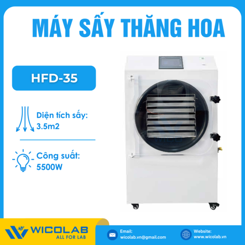 Máy Sấy Thăng Hoa Trung Quốc HFD-35 | Diện Tích Sấy 3.5m2