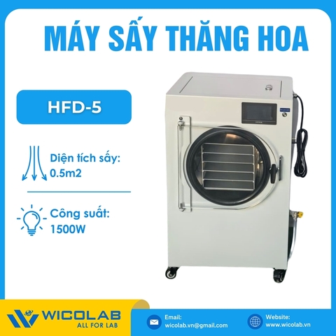 Máy Sấy Thăng Hoa Trung Quốc HFD-5 | Diện Tích Sấy 0.5m2