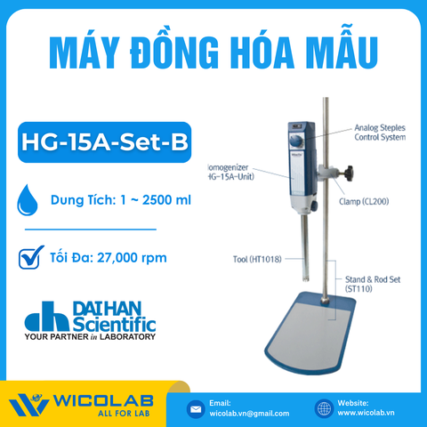 Máy Đồng Hoá Mẫu Daihan Hàn Quốc HG-15A-Set-B