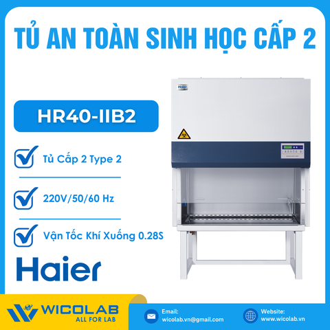 Tủ An Toàn Sinh Học Cấp 2 Kiểu B2 Haier HR40-IIA2 | 1.5M