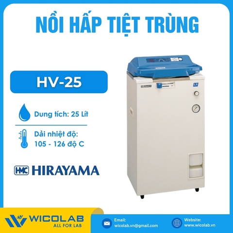 Nồi Hấp Tiệt Trùng Hirayama - Nhật Bản HV-25 | 25 Lít