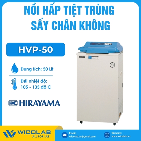 Nồi Hấp Tiệt Trùng Sấy Chân Không Hirayama - Nhật Bản HVP-50 | 50 Lít