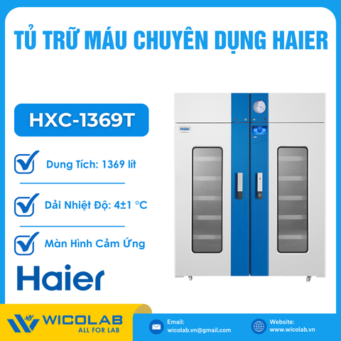 Tủ Trữ Máu Chuyên Dụng Cải Tiến Haier HXC-1369T | 1369 Lít