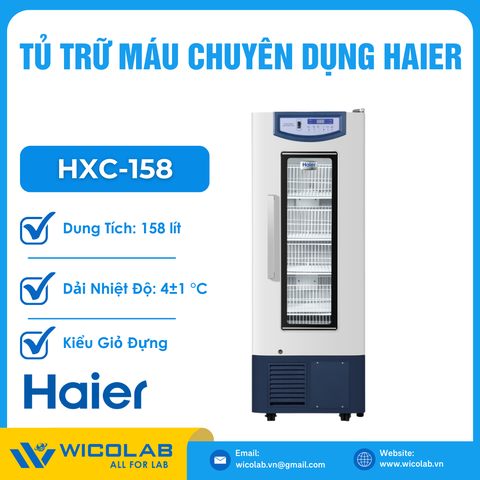 Tủ Trữ Máu Chuyên Dụng Haier HXC-158 | 158 Lít