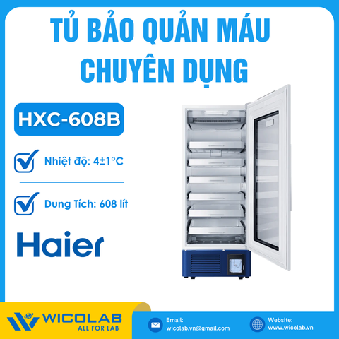 Tủ Bảo Quản Máu Chuyên Dụng 608 Lít Haier HXC-608B | Ngăn Kéo