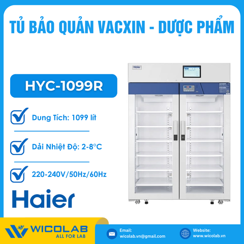 Tủ Bảo Quản Vacxin Smart IoT Haier HYC-1099R | 1099 lít