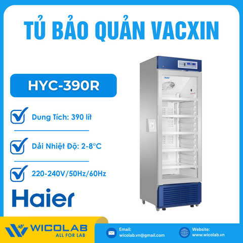 Tủ Bảo Quản Vacxin Smart IoT Haier HYC-390R | 390 lít