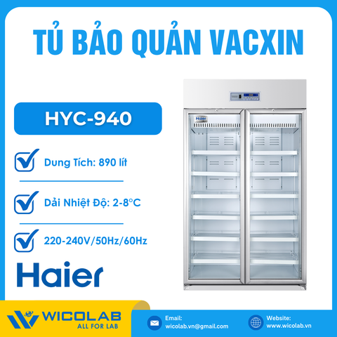 Tủ Bảo Quản Dược Phẩm-Vacxin 2 - 8 Độ Haier HYC-940 | 940 Lít