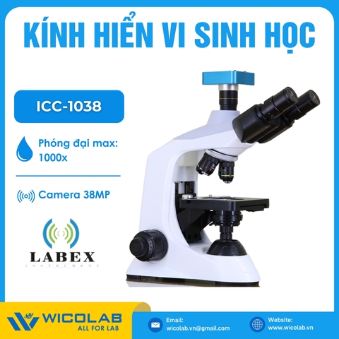 Bộ Kính Hiển Vi 3 Mắt Kết Nối Camera 38MP ICC-1038