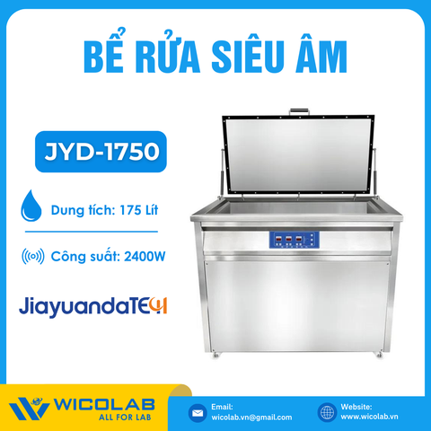 Bể Rửa Siêu Âm Công Nghiệp Jiayuanda JYD-1750 | Tùy Chỉnh Kích Thước
