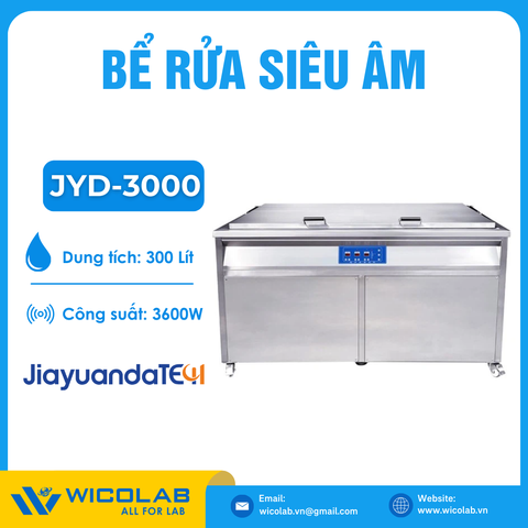 Bể Rửa Siêu Âm Công Nghiệp Jiayuanda JYD-3000 | Tùy Chỉnh Kích Thước