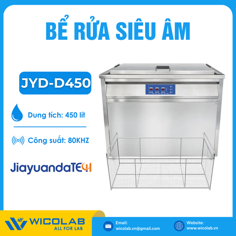 Bể Rửa Siêu Âm Công Nghiệp Jiayuanda JYD-D450 | 2 Tần Số