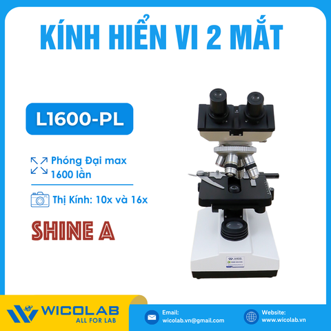 Kính Hiển Vi 2 Mắt Trung Quốc L1600-PL | Tối Đa 1600 Lần