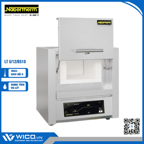 Lò Nung Chuyên Dụng 1200 Độ C Nabertherm LT 5/12/B510 | 5 Lít - Cửa Trượt