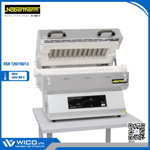 Lò Nung Ống Ngang 1300 Độ Nabertherm RSH 120/750/13/B510