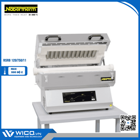 Lò Nung Ống Quay Nabertherm RSRB 120/750/11/B510 | 1100 Độ - 750 mm